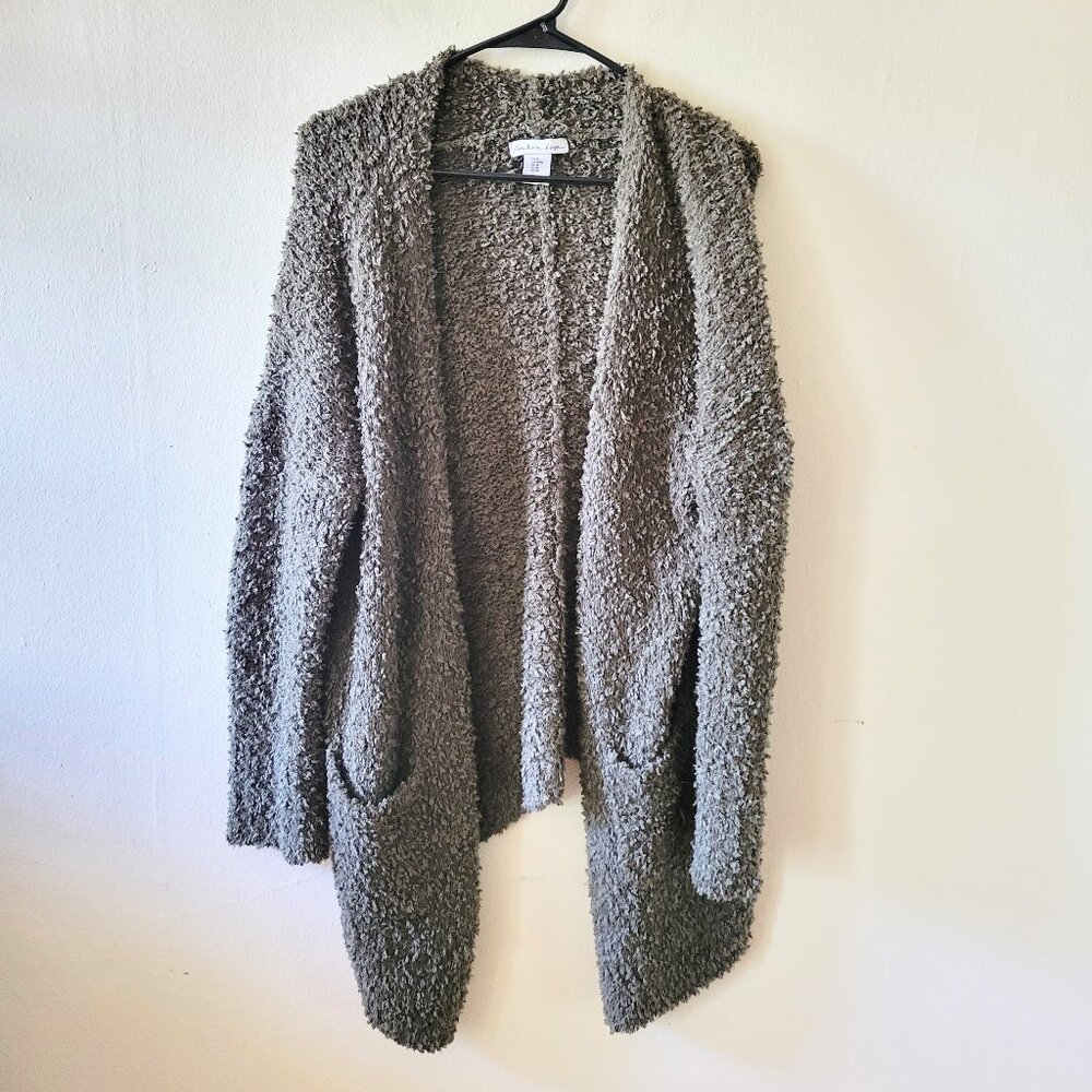 Green Chunky Knit Oversized Textured Cardigan Size M